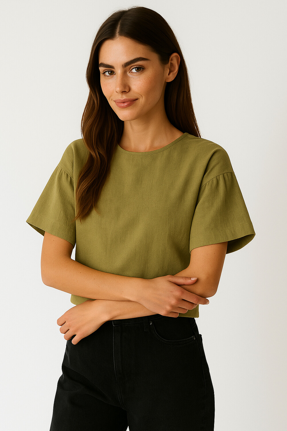 Blusa Zamira Verde Oliva