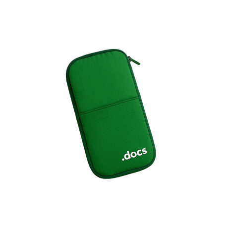 Porta documentos para viaje verde Verde
