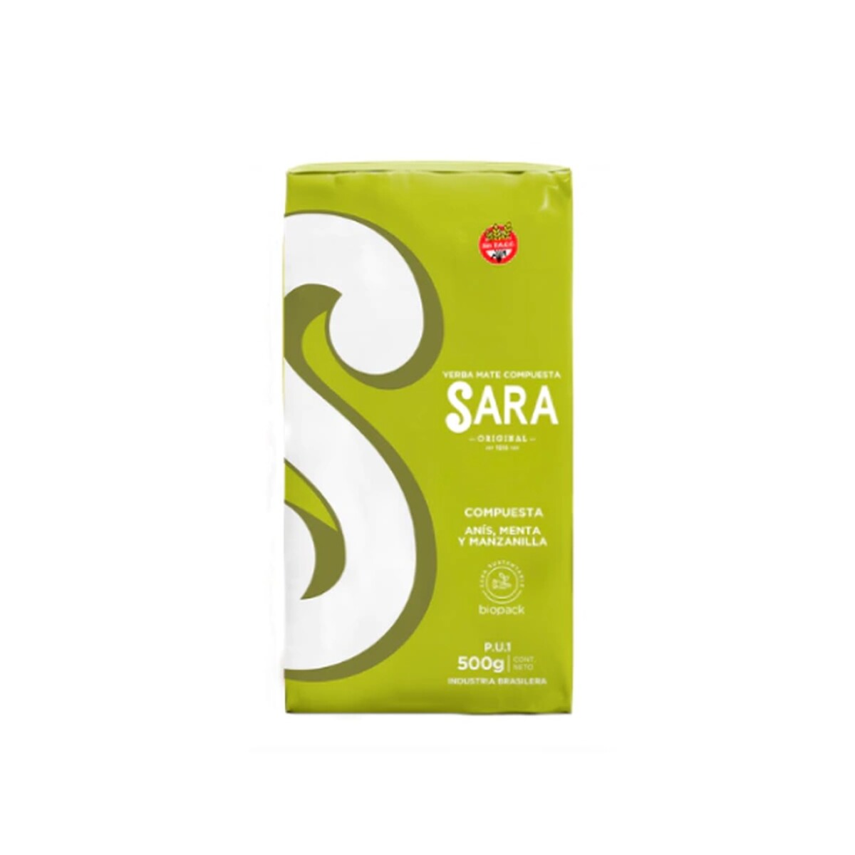 YERBA SARA ANIS MENTA MANZANILLA 500G 