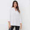 Blusa Cuello Camisa BLANCO