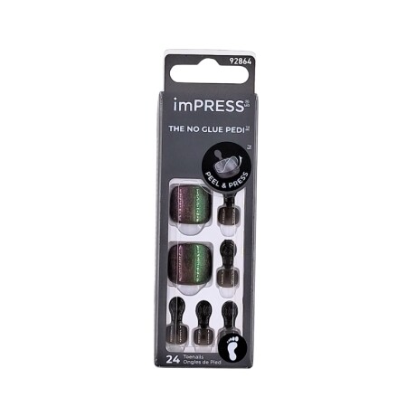 Impress uñas autoadhesivas para pies x24 Impress uñas autoadhesivas para pies x24