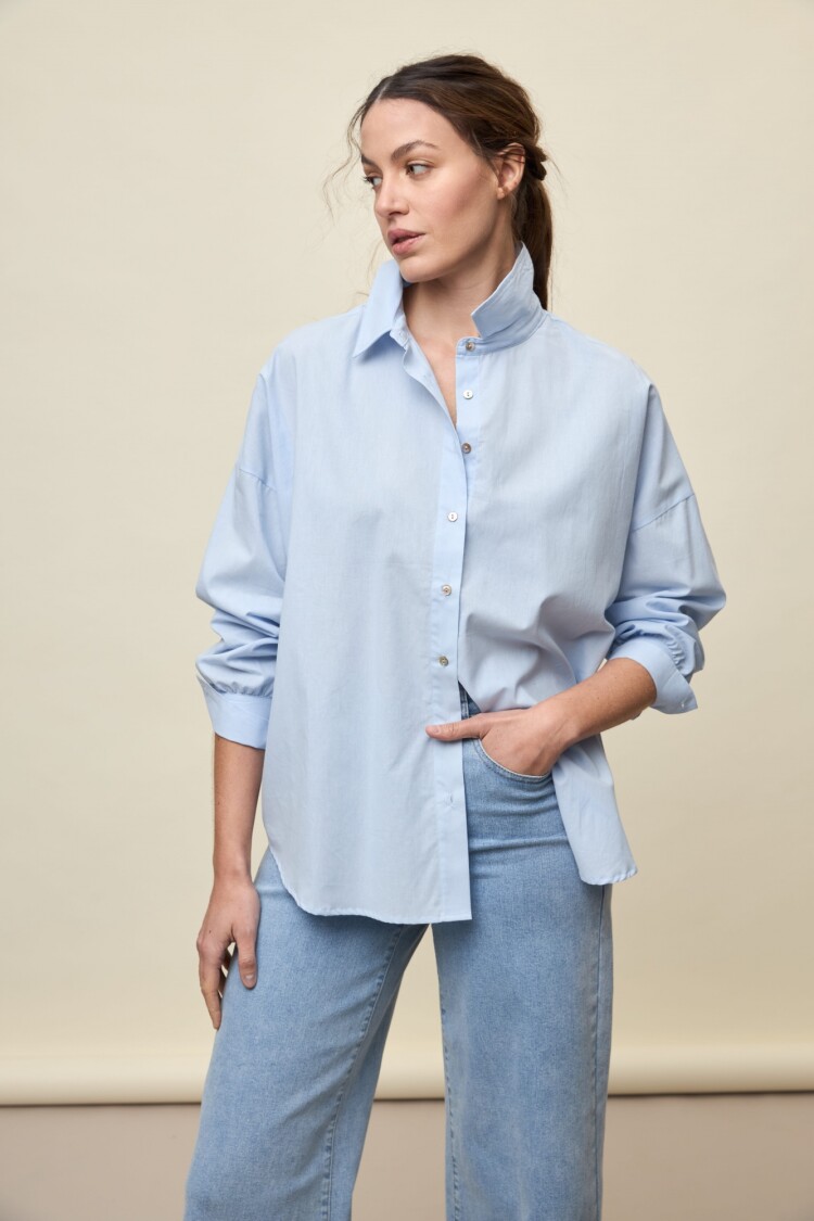 CAMISA ALEKSEI Celeste