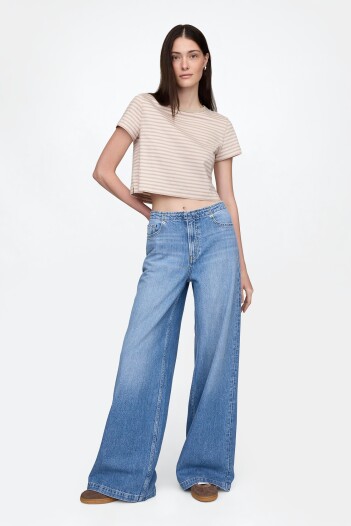 Jean Baggy Mujer Medium Indigo 15