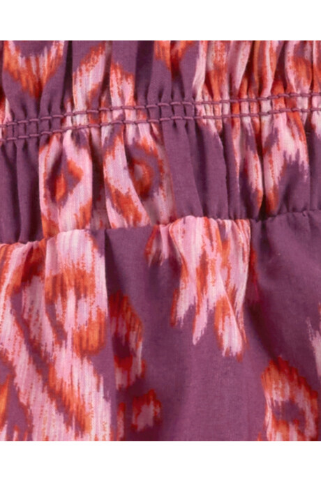 Set tres piezas de algodón, short, musculosa y body, estampados Sin color