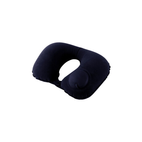 Almohada De Viaje Inflable Con Bomba De Aire Azul