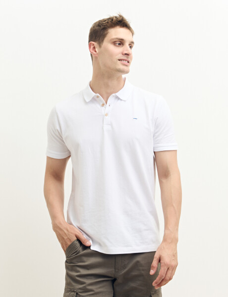 520975 REMERA HARRINGTON LABEL Blanco