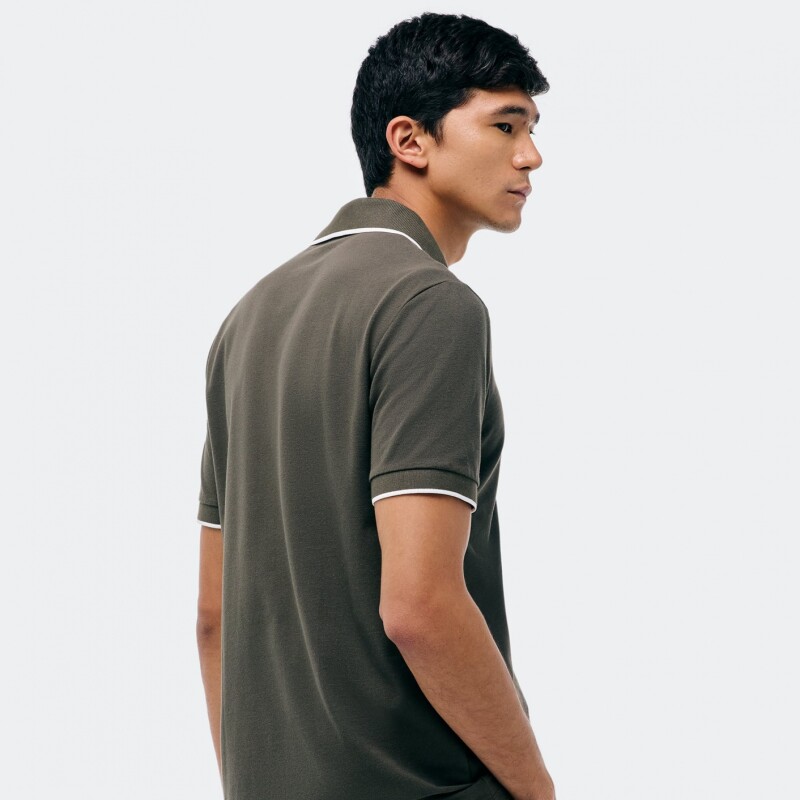 CAMISA POLO MM MASC MARROM
