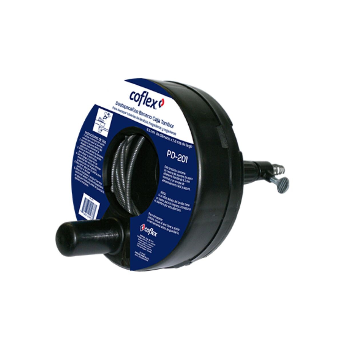 Destapacaño Caja Tambor Coflex 6,3mmx7,6mt 