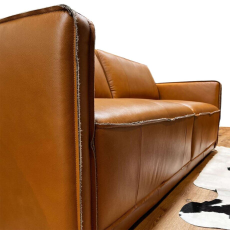 Sillon Positano 3 Cuerpos 100% Cuero Camel