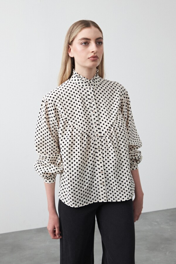 CAMISA RAFAELA Negro/Blanco