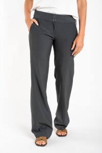 Pantalón Bengalina Recto Línea E.*- Gris Melange