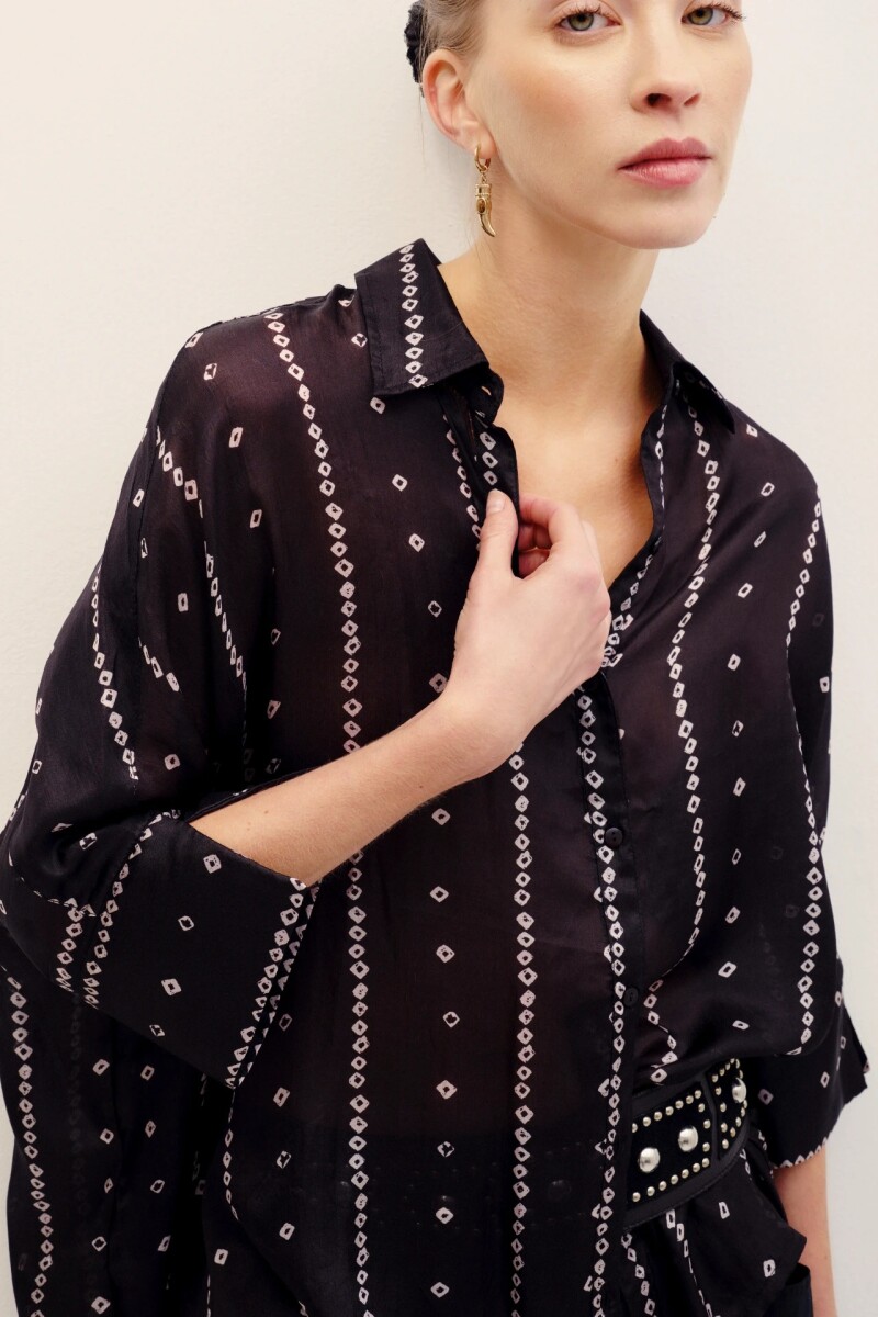 CAMISA DAKOTA BANDANI Negro
