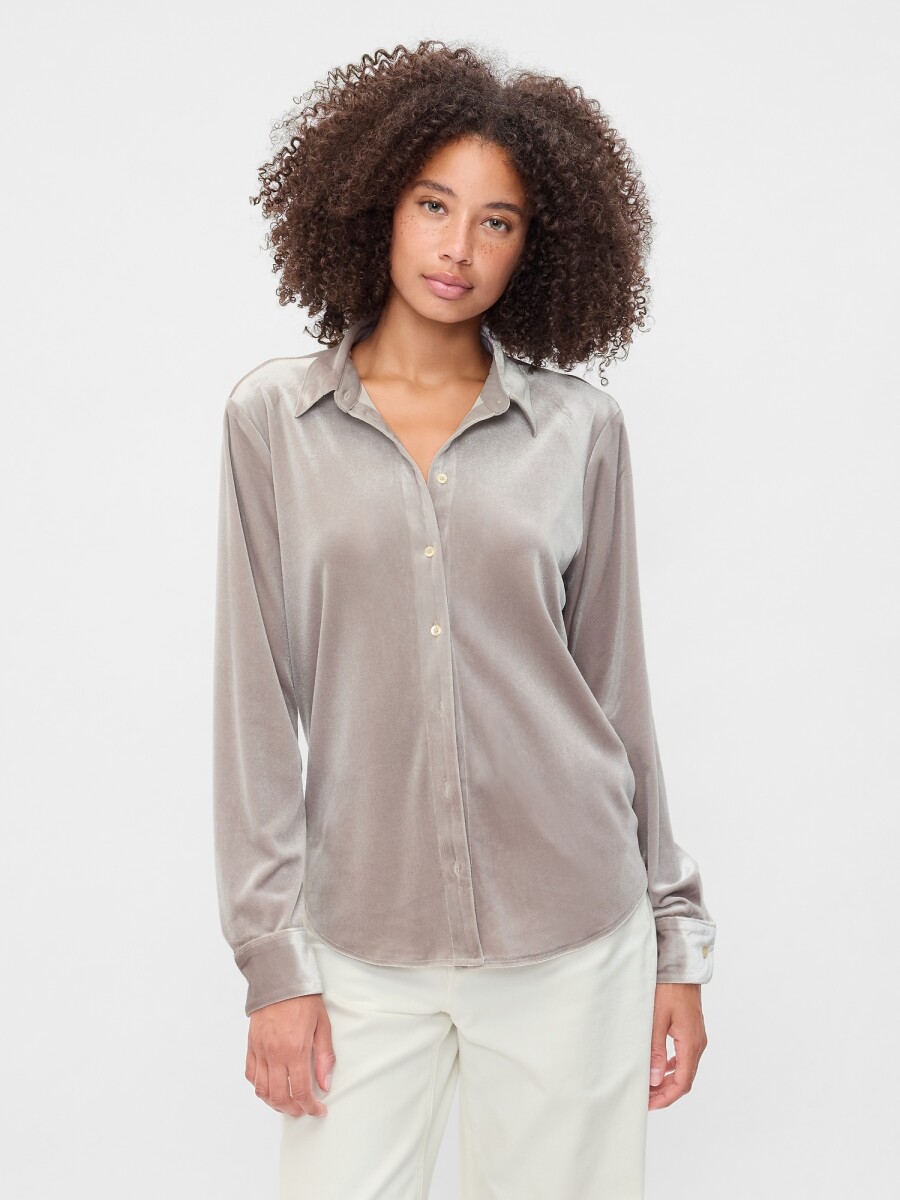Camisa Terciopelo Mujer - Quail 