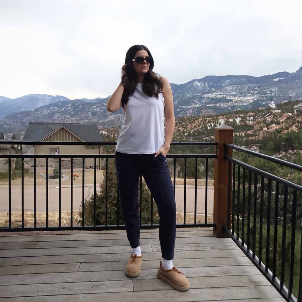 Leggings Jogger Cloud Jersey Mujer Deep Navy Heather