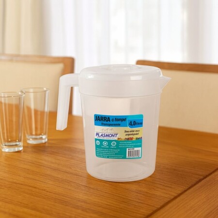 JARRA PLASTICO 4L TRANSPARENTE PLASMONT JARRA PLASTICO 4L TRANSPARENTE PLASMONT