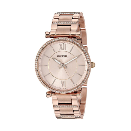 Reloj FOSSIL CARLIE Acero Oro Rosa Esfera 35mm 0