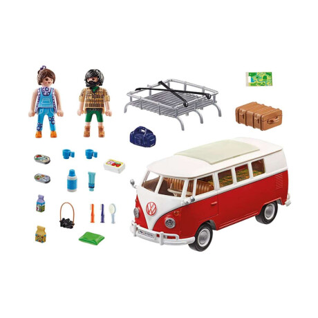 Camioneta Combi Volkswagen Playmobil 74 Piezas con Figuras