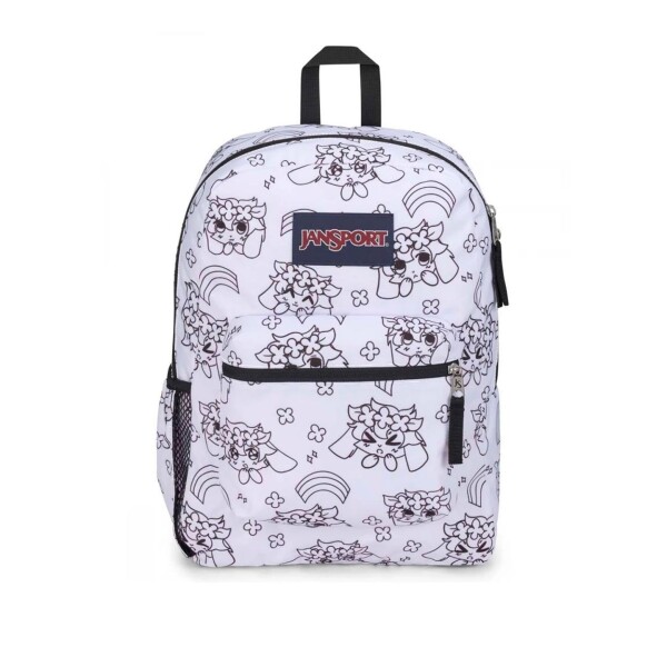 Mochila Jansport Cross Town 26l Blanco-negro