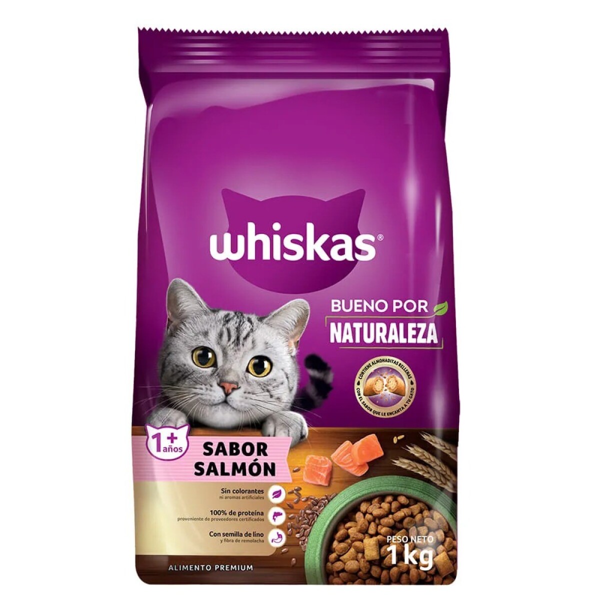 WHISKAS SALMON 1.0 KG 