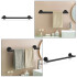 Set De Accesorios Para Baño Juego 5 Piezas Acero Inoxidable IMBACK Color Negro Set De Accesorios Para Baño Juego 5 Piezas Acero Inoxidable IMBACK Color Negro