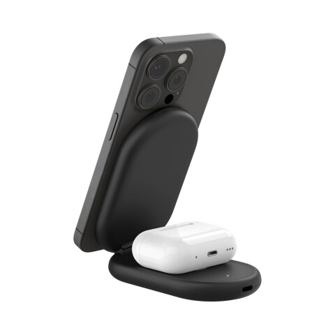 Belkin Cargador inalámbrico plegable 2 en 1 Black Belkin Cargador inalámbrico plegable 2 en 1 Black