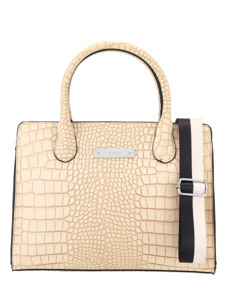 Cartera Milán Croco Natural