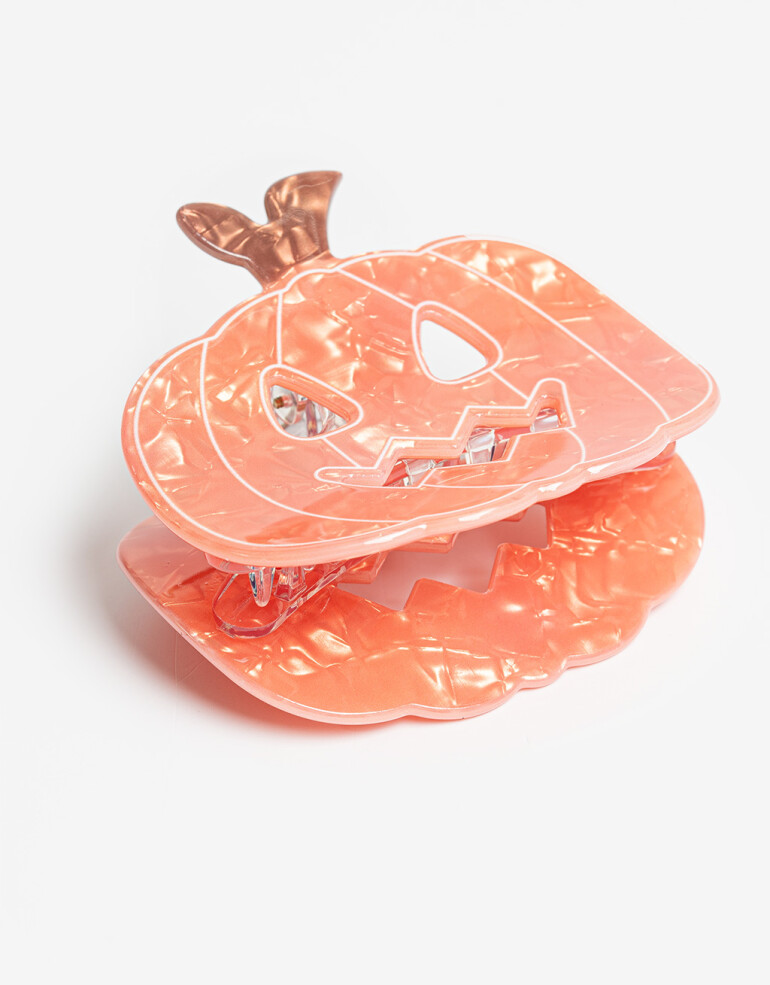 Broche Halloween Broche Acrílico Halloween - Naranja Calabaza