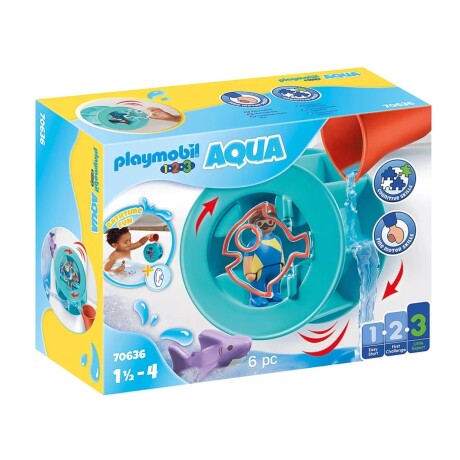 Juego Playmobil Rueda de Agua con Bebé Tiburón 001
