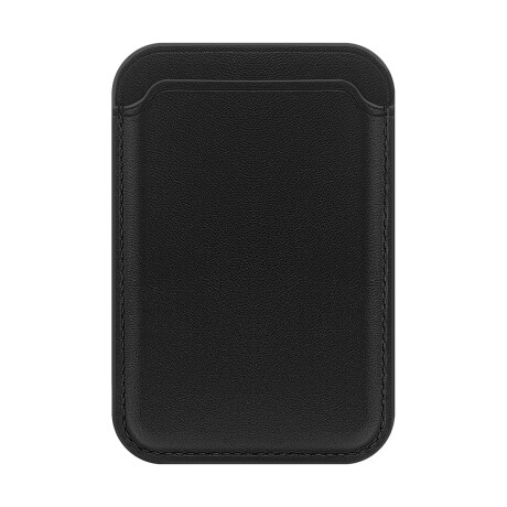 Tarjetero para Celular Tipo Billetera de Cuero Magnético MagSafe Black