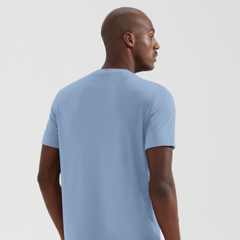 CAMISETA MM MASC AZUL MEDIO