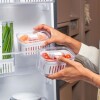 Organizador de heladera con Cesta transparente 0,65 Lts OU Organizador De Heladera Con Cesta Transparente 0,65 Lts Ou