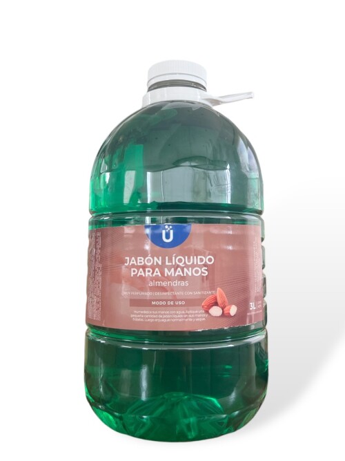 Jabón liquido para manos antibacterial 3L Almendras