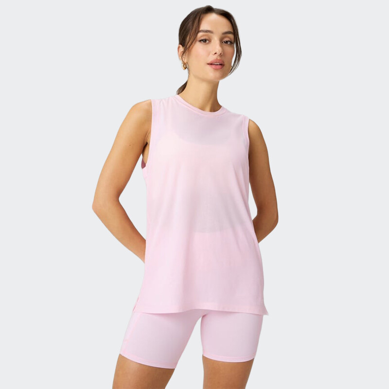 Musculosa Fabletics Cotton Rosa