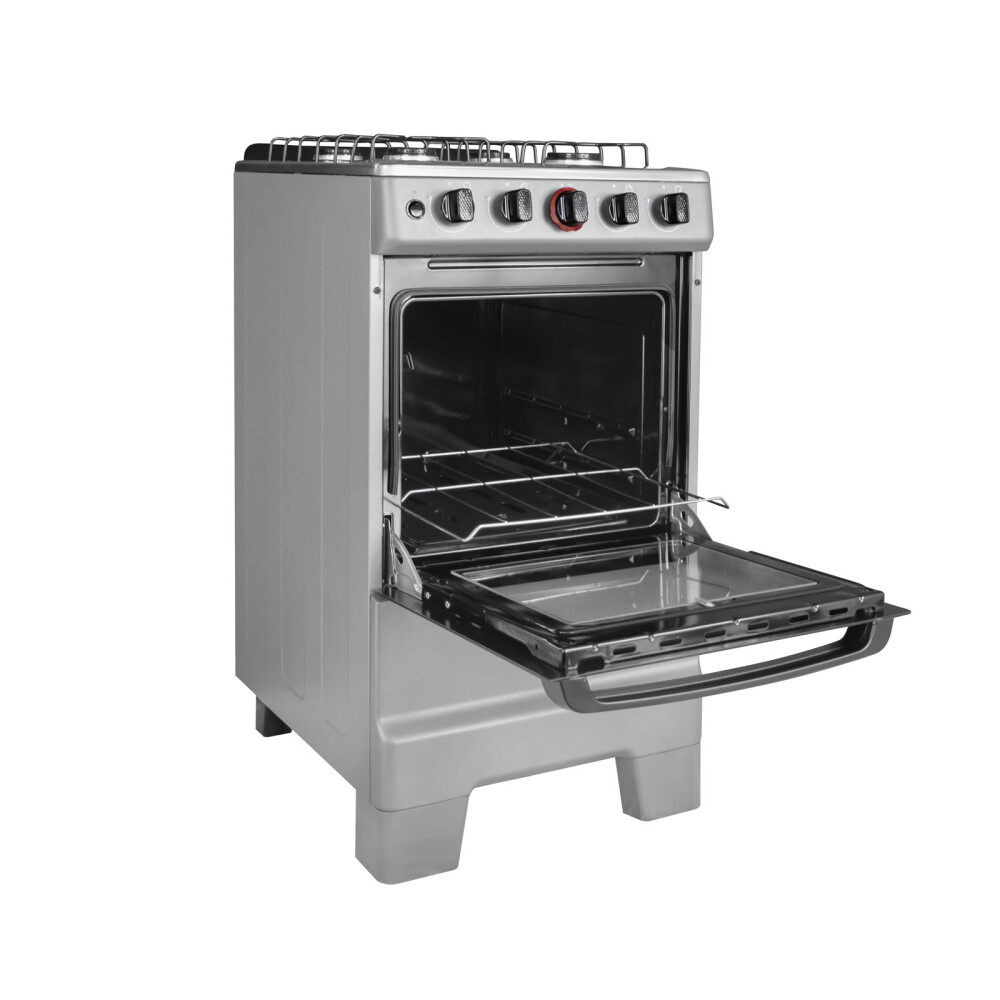COCINA A GAS 4H 4-HORNALLAS GRIS SMARTLIFE SSL-KBR504T