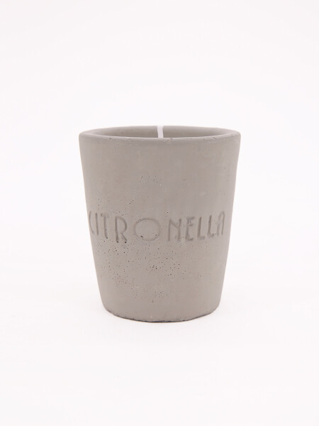 VELA CITRONELA CEMENTO GRIS