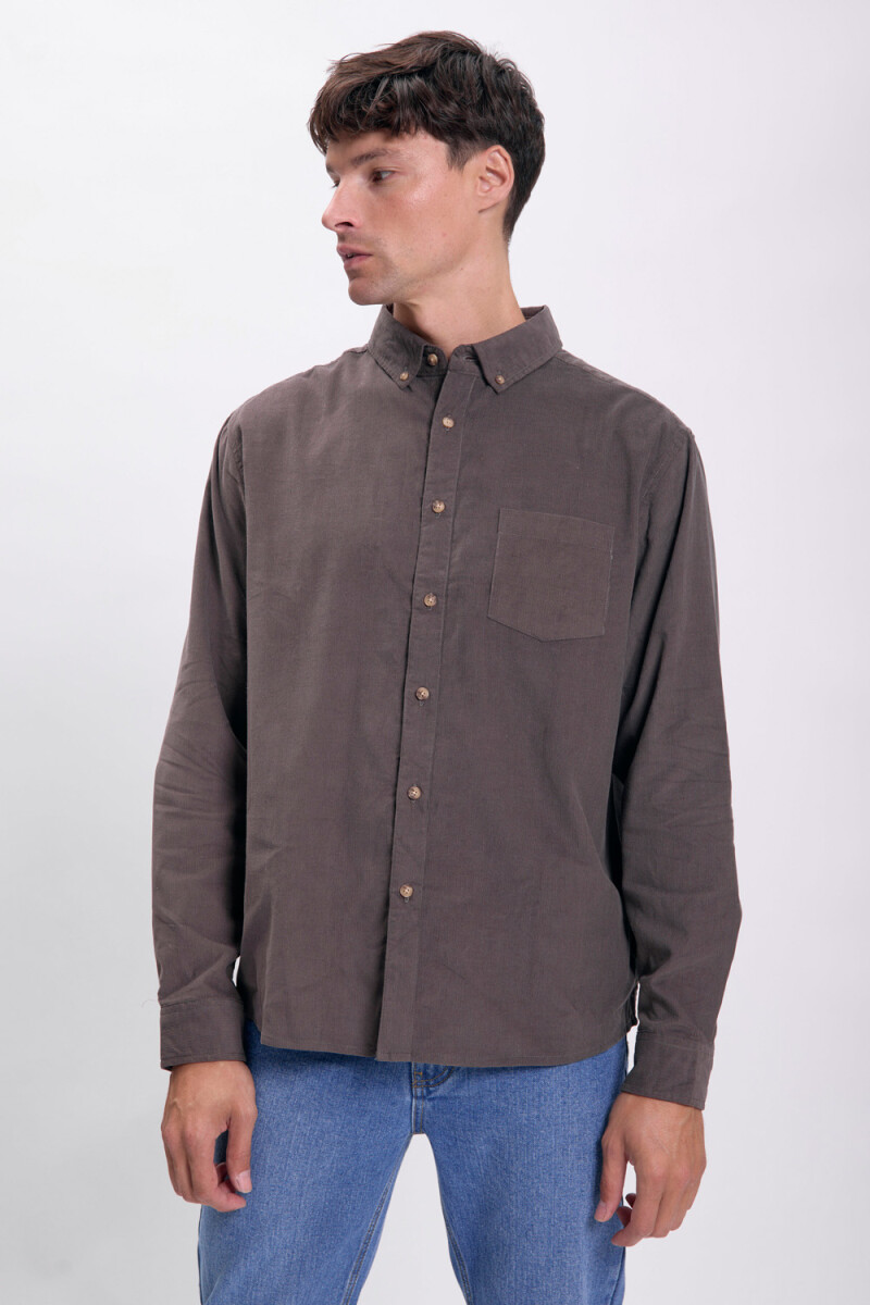 Camisa micropana Marrón