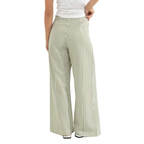 Pantalon Rhythm Cove Stripe Wide Leg Verde