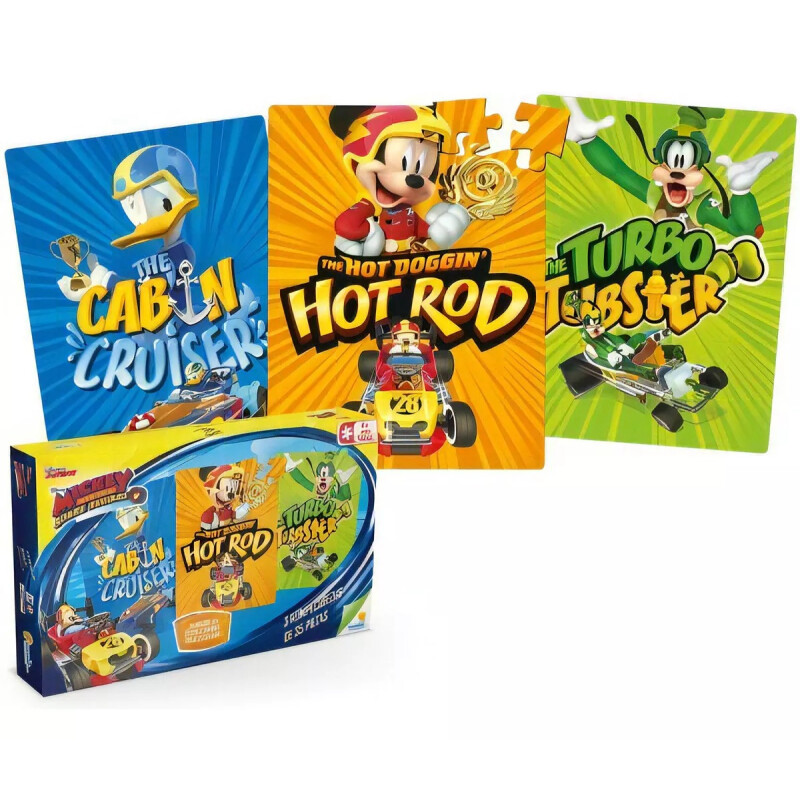 Set de 3 Puzzles de 35 piezas Mickey Set de 3 Puzzles de 35 piezas Mickey