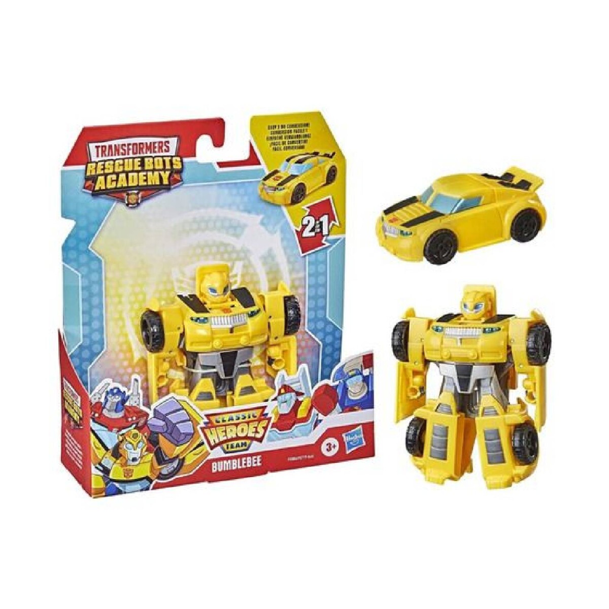 Figura Juguete Transformers Rescue Bots Academy 11cm Hasbro - Optimus Prime - Bumblebee 