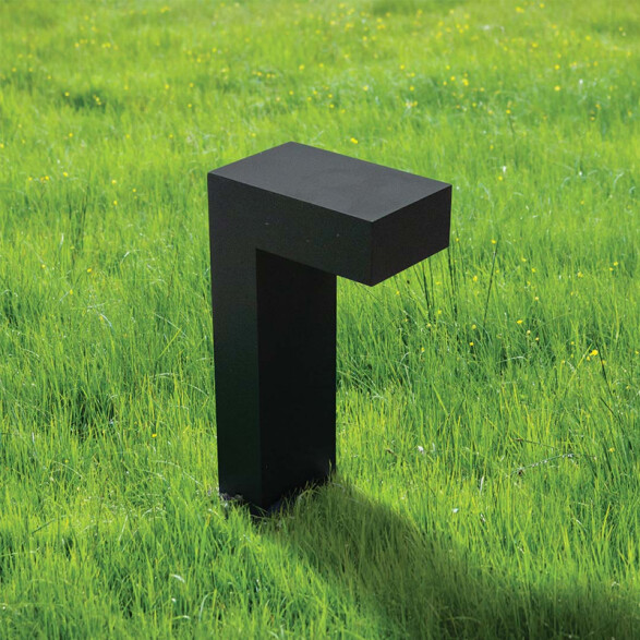 Poste caminero LED ENZA L gris luz cálida 60cm 10W MN5000