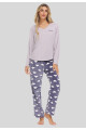 PIJAMA EN FLEECE GRIS