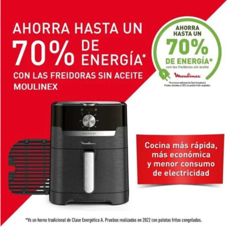Freidora De Aire Moulinex Easy Fry & Grill Mecánica 4.2L Color Negro