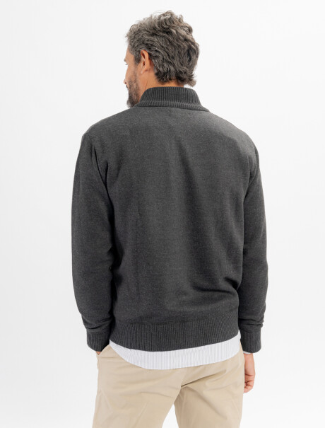 Campera tejida grafito