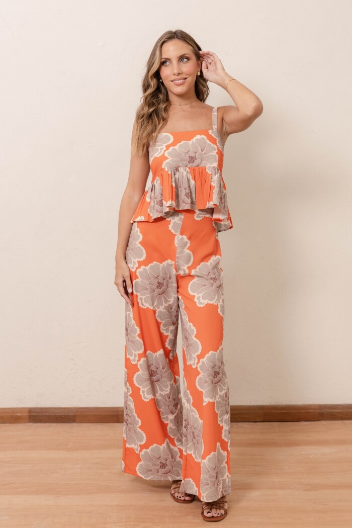 PANTALON PAULA TERRACOTTA BLOOM REVERIE PANTALON PAULA TERRACOTTA BLOOM REVERIE