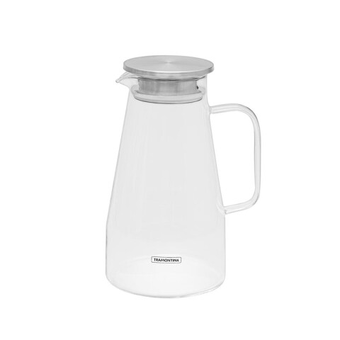 Jarra de vidrio 1,8 lt c/ tapa de acero inoxidable -TRAMONTINA TF0380