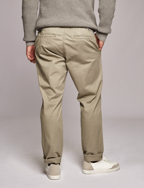 Pantalón comfort jogger caqui