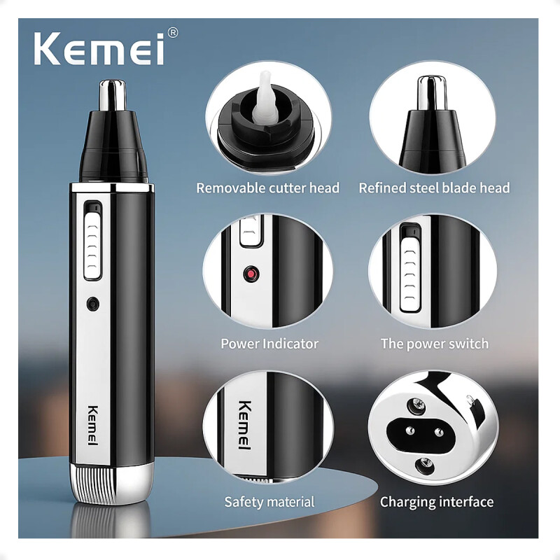 Afeitadora Kemei 4 En 1 Recargable Depiladora Barba Ceja Nariz Oreja Afeitadora Kemei 4 En 1 Recargable Depiladora Barba Ceja Nariz Oreja