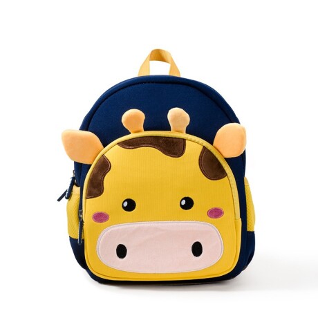 Mochila Infantil brio neopreno con bolsillos frontales y laterales Jirafa