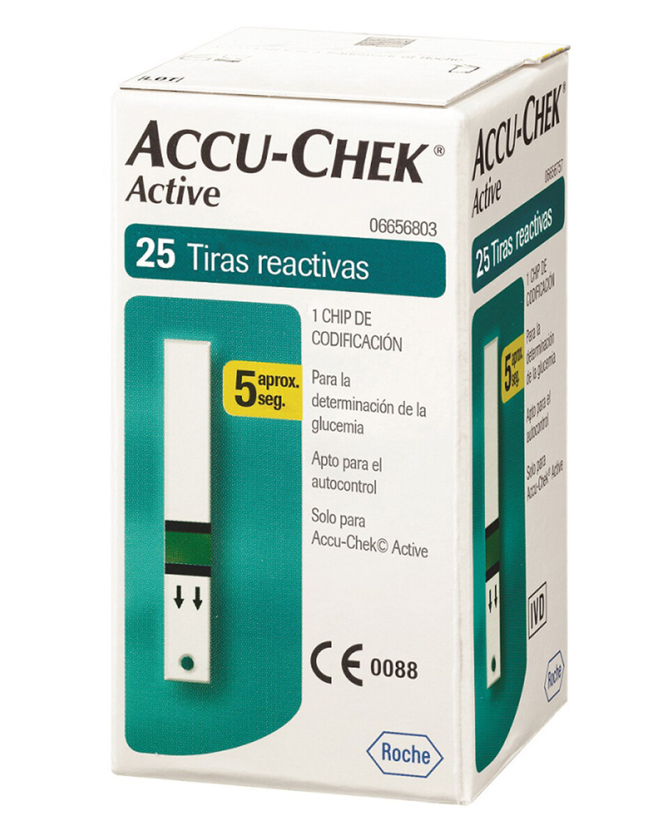 Tiras reactivas Accu-Chek Active Roche caja x25 