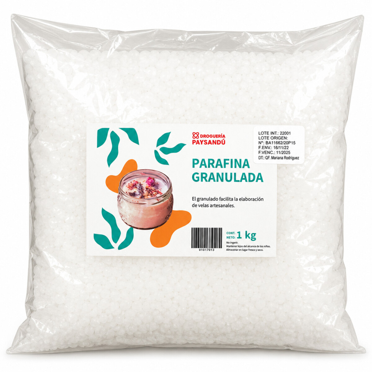 Parafina granulada 1Kg 